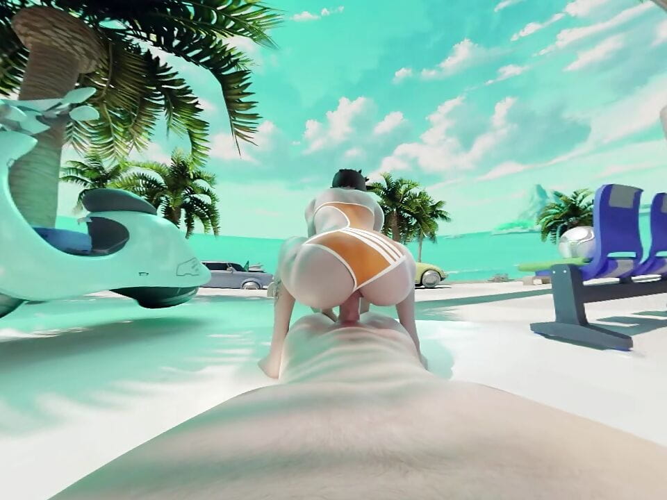 자지를 타는 트레이서(vr pov hentai)