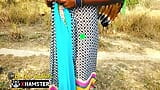 Indian Aunty Desi Outdoor Showing Big Tight Ass Pussy Hindi Audio snapshot 14