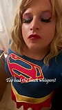 Descarada Sissy Supergirl masturba en Snapchat. snapshot 2