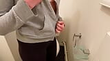 Having sex in small toilet at work with amazing horny girl snapshot 1