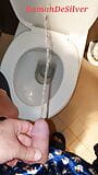 Master Ramon pisses all over the toilet in hot satin shorts, nasty and mean! snapshot 2