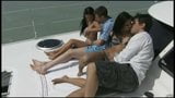 Foursome on a boat snapshot 2