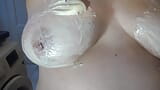 getting messy breasts in White chocolate sauce snapshot 2