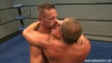 Stud ties up his wrestling partner and sucks his cock snapshot 16