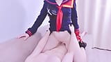 Naked Teacher fucked skinny girl Ryuko Matoi and accidentally creampied her tight pussy snapshot 10