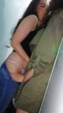 I chase my partner to the bathroom, she makes me horny !! snapshot 7