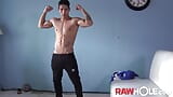 RAWHOLE Ripped Body Latino Jock Ronaldo Solo Masturbates snapshot 3