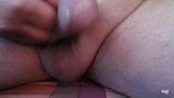 small penis jerk off and cum in close up snapshot 2