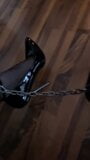 7 inches stilettos with ankle cuffs and in chastity snapshot 9