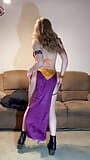 Niestandardowe żądanie - księżniczka Zelda Cosplay Bikini Seksowny taniec do rozwiązłej dziewczyny snapshot 4