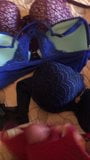 Jerking off with the other half of wifes bras and panties snapshot 11