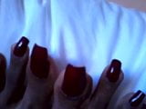 Purple long toenails snapshot 10