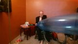 Balloonbanger 72) Giant Blimp Balloon Hump and Cum & 16 inch Round snapshot 4