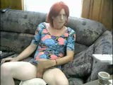 Rebecca,  my sissy faggot dresses and jerks for her blk man snapshot 4