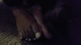 Quick load on ex girlfriend ebony feet snapshot 1