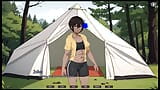 TOMBOY Sex in forest HENTAI Game Ep.1 outdoor BLOWJOB while hiking with my GF snapshot 13