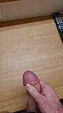 Jerking at the hotel room in front of the mirror , big cum snapshot 4