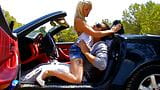 गोरा अल्ट्रा फूहड़ के साथ आउटडोर कार सेक्स snapshot 4