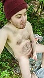 Chatting and playing with my dick in the woods snapshot 5