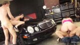 Gorgeous Dava Fox And Sara Jay Fuck 2 Strangers In A Garage! snapshot 15