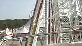 Small titted German slut loves dildoing her muff on a observation wheel snapshot 2