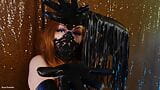 ASMR: latex mask and leather gloves - model Arya Grander snapshot 14