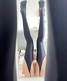 Masturbating in Black Stockings with Her New Anal Toy, Wanting a Big Cock Inserted Into Her snapshot 2