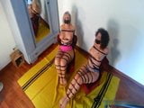 Two girls taped to chairs and toetied snapshot 12