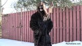 Rachel Dane & her fur coat snapshot 3