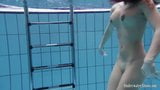 Sexy babe Aneta swims and strips naked snapshot 15