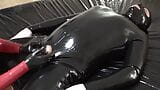 Latex Danielle and her oral session. Full video snapshot 2