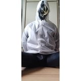 Masturbation in a raincoat under Latexmask breathplay snapshot 8