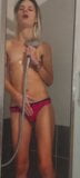 shower of super sexy teen in erotic lingerie snapshot 2