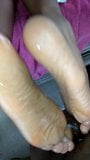 Cotton Purple Toes Reverse Footjob Part 2 snapshot 10