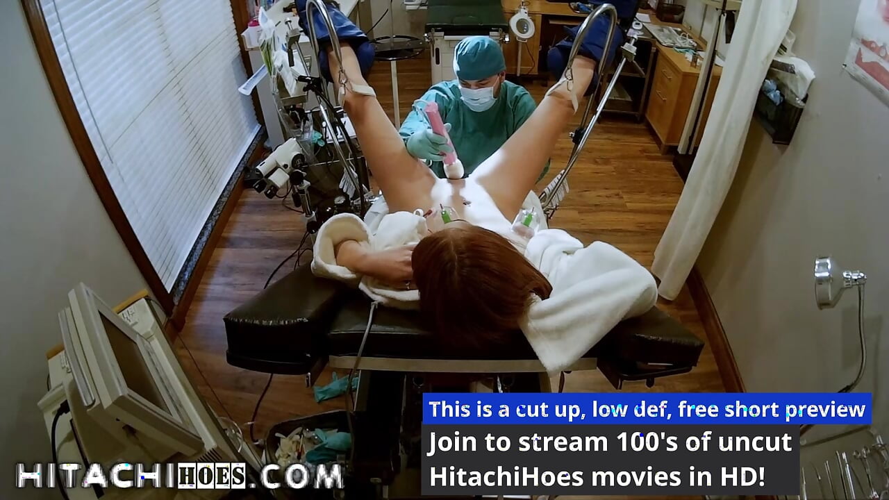 Freshman Ami Rogue Gets Hitachi Magic Wand Orgasms By Doctor Tampa During Physical 4 College At HitachiHoesCom