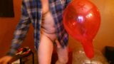 Balloonbanger 68) Three Med Size Balloons - Pop Jerk Cum - Daddy snapshot 18