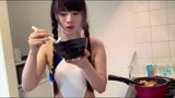 Real Japanese Girlfriend: Sexy Cooking In The Hot Kitchen snapshot 10