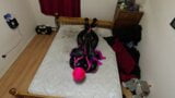 Sissy Maid Self Bondage Armbinder Hogtied snapshot 16