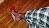 PJ's And Stilettos Stocking Foot Shoeplay snapshot 5