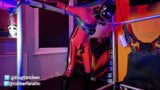 Rubber Latex Doll Sucking Cock and Electro whilst in Bondage snapshot 20