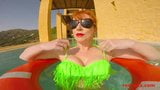 Sexy redhead mature RedXXX poolside blowjob snapshot 2