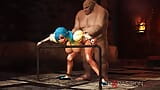 Beautiful female elf gets fucked by the big ogre in the dungeon snapshot 4