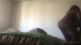 Bbw ebony with huge tits twerking while making bed snapshot 15