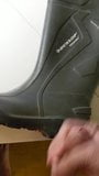 Cum on rubbert boot (Dunlop Purofort) snapshot 1