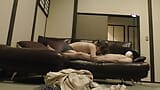 Swallow up the extreme sex sperm on the sofa during an affair hot spring trip snapshot 8