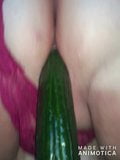 HOT BBW Wife Fucking Cucumber snapshot 1