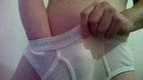 Slow dance and tease in Calvin Klein tighty whities snapshot 13