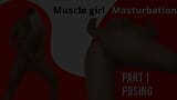 Мускулистая девушка мастурбирует, часть 1 snapshot 1
