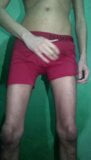 Hairy taking off the red underwear and showing everything snapshot 4
