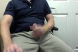 Quick cum in back office at work snapshot 1
